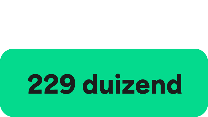 A Green icon showcasing a large Green circle and two smaller ones on either side, in a diagonal format. The words 229 thousand are written in the centre.